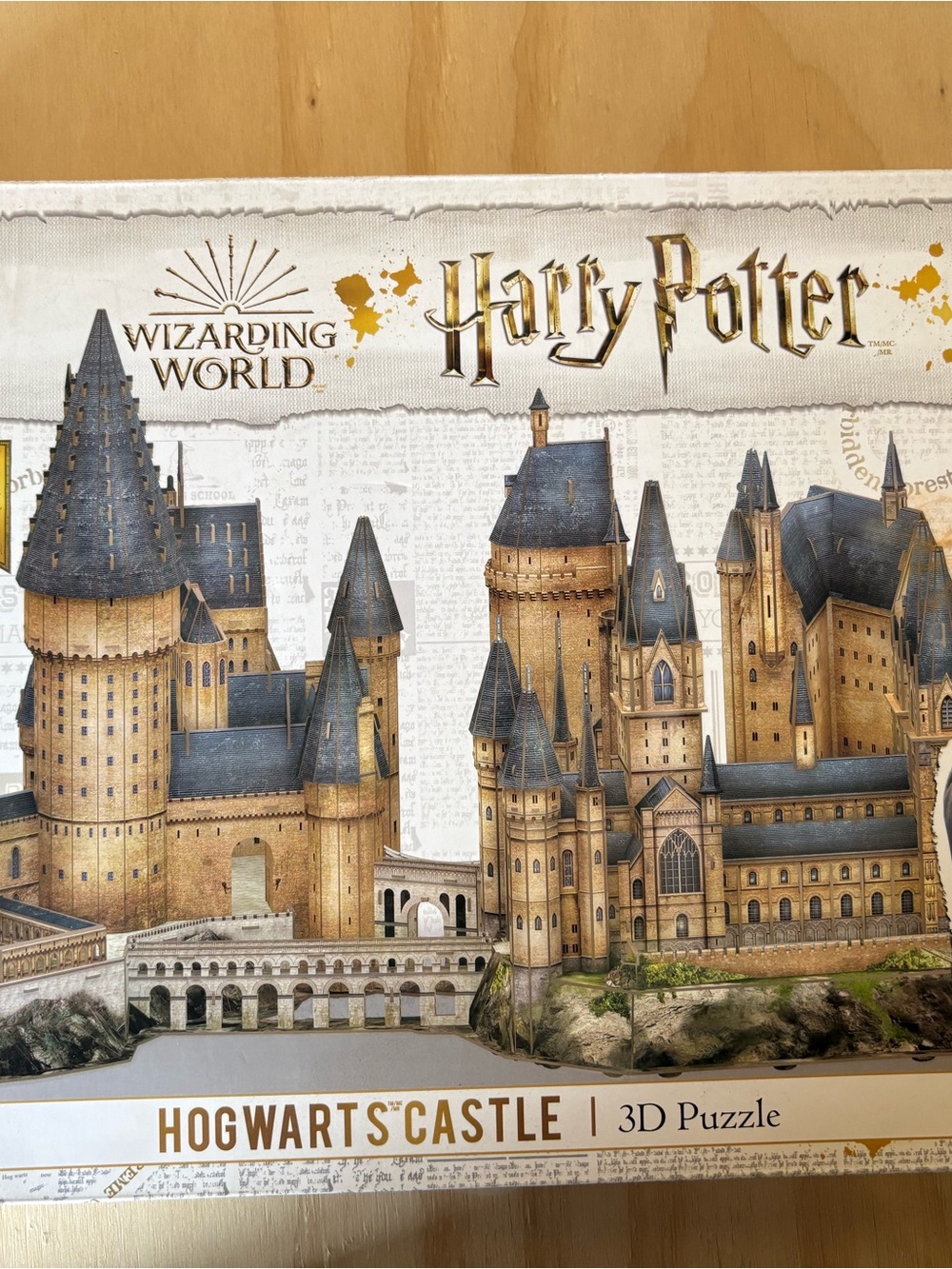 Harry Potter Hogwarts Castle 3D Puzzle - Gold & Blue
